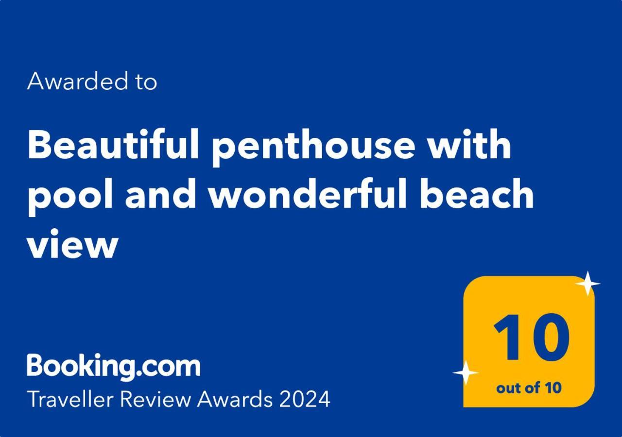 Beautiful Penthouse With Pool And Wonderful Beach View Oliva Eksteriør bilde